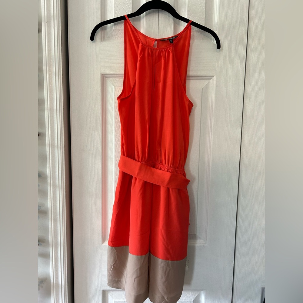 Coral / Tan Dress